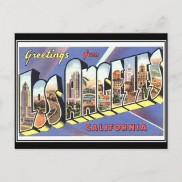 Cartão Postal Saudações de Los Angeles Califórnia Vintage