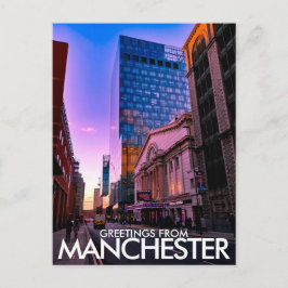 Cartão Postal Saudações de Manchester