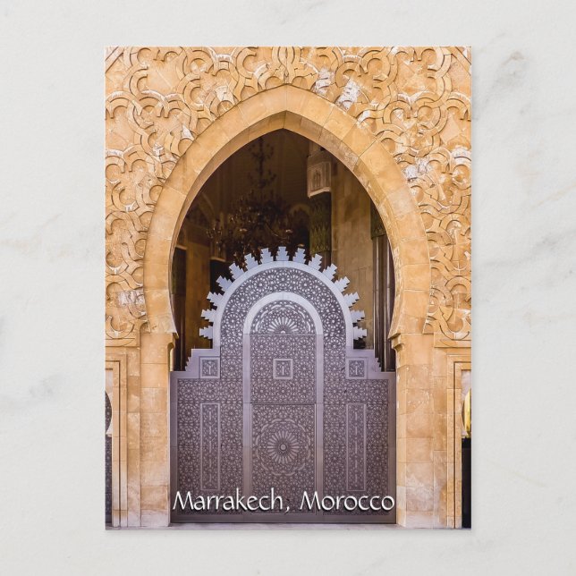 Cartão Postal Saudações de Marrakech Marrocos (Frente)