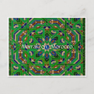 Cartão Postal Saudações de Marrakech Marrocos