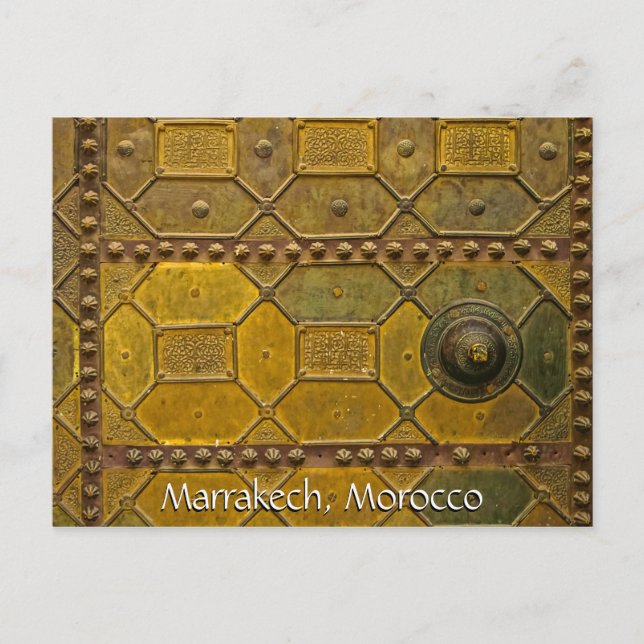 Cartão Postal Saudações de Marrakech Marrocos (Frente)