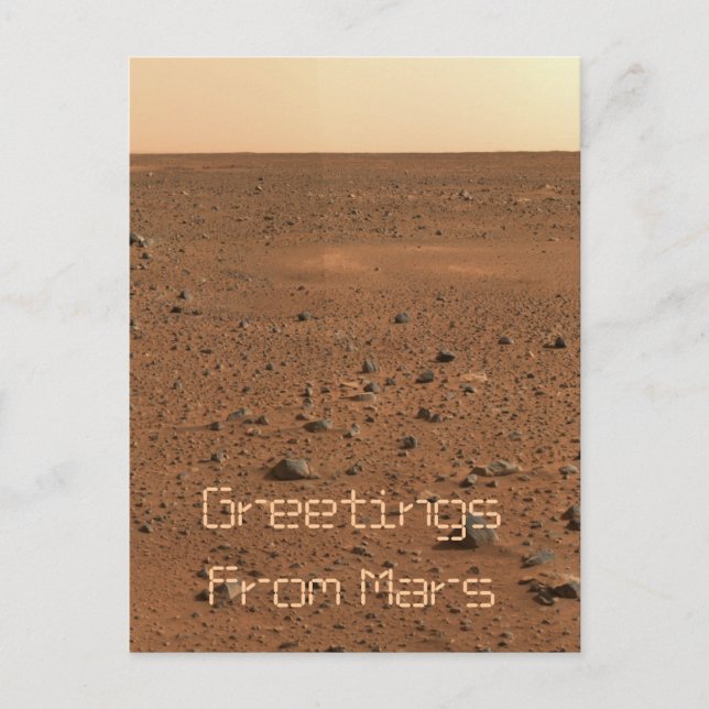 Cartão Postal Saudações De Marte (Frente)