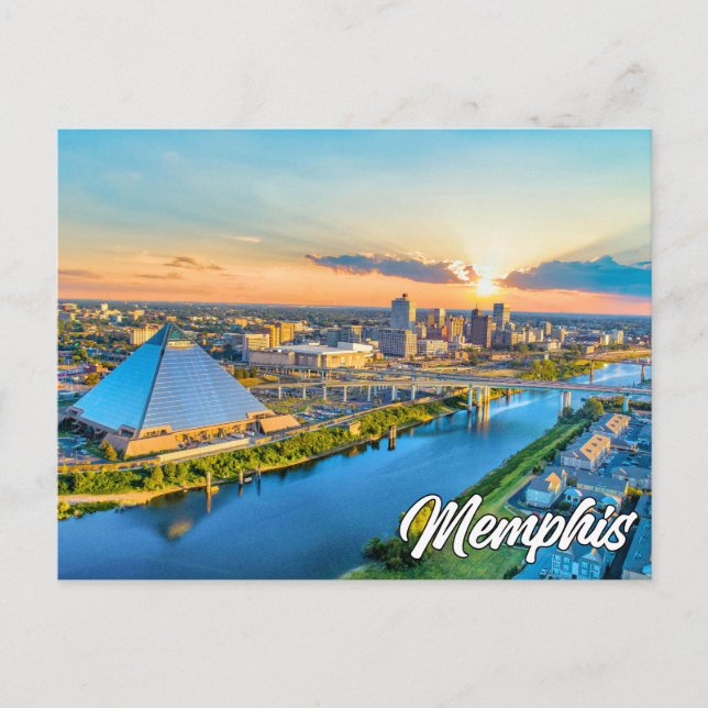 Cartão Postal Saudações De Memphis, Tennessee, EUA (Frente)