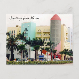 Cartão Postal saudações de miami