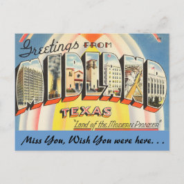 Cartão Postal Saudações de Midland