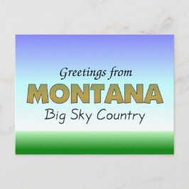 Cartão Postal Saudações de Montana