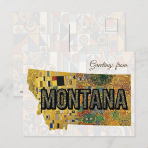 Cartão Postal Saudações de Montana