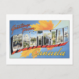 Cartão Postal Saudações De Montreal, Canadá
