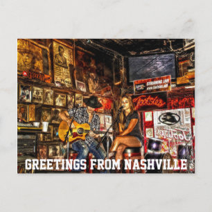 Cartão Postal Saudações De Nashville