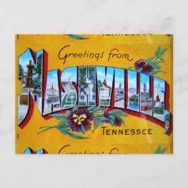 Cartão Postal Saudações de Nashville