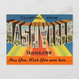 Cartão Postal Saudações de Nashville