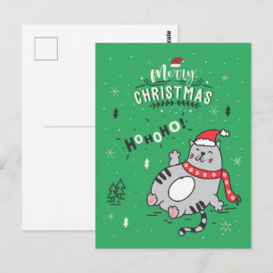 Cartão Postal Saudações de Natal bonitas e Engraçadas