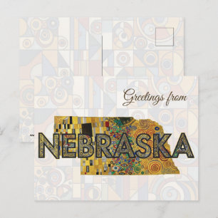 Cartão Postal Saudações de Nebraska