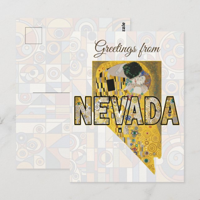 Cartão Postal Saudações de Nevada (Frente/Verso)