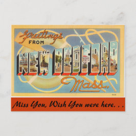 Cartão Postal Saudações de New Bedford