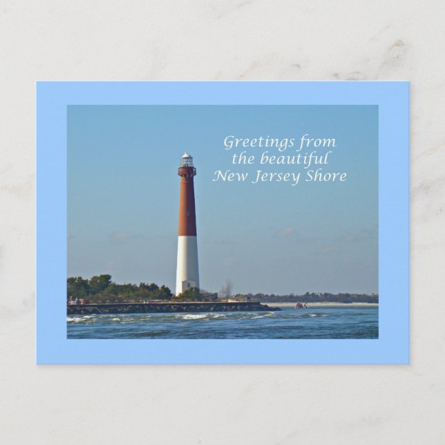 Cartão Postal Saudações De Nova Jersey - Barnegat Light (Frente)