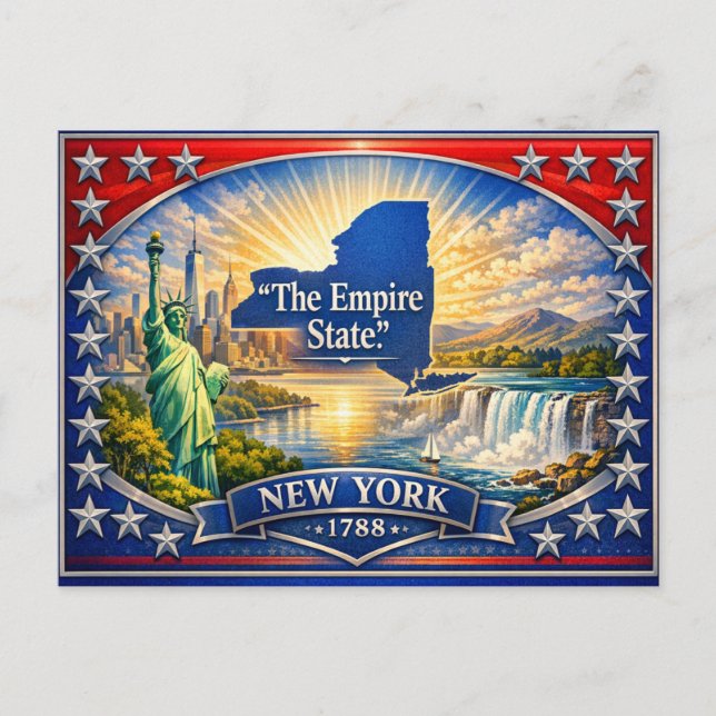 Cartão Postal Saudações de Nova York  (Frente)