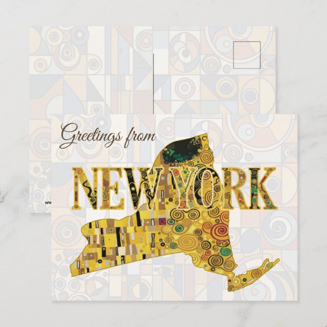 Cartão Postal Saudações de Nova York (Frente/Verso)