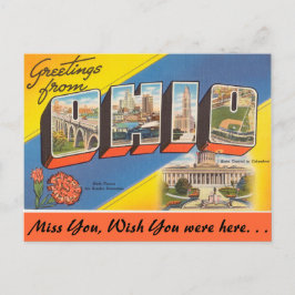 Cartão Postal Saudações de Ohio