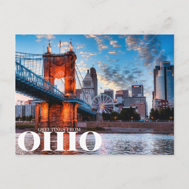 Cartão Postal saudações de ohio (Frente)