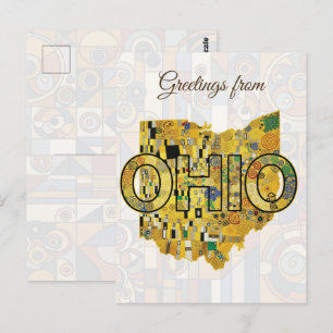 Cartão Postal Saudações de Ohio