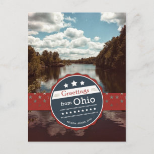 Cartão Postal Saudações de Ohio