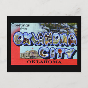 Cartão Postal Saudações de Oklahoma City Oklahoma