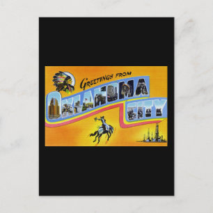 Cartão Postal Saudações de Oklahoma City Oklahoma