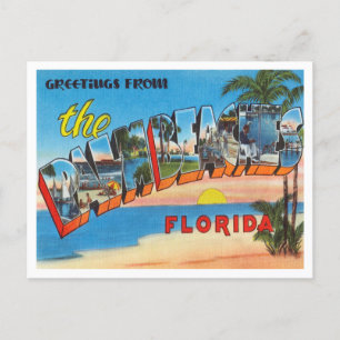 Cartão Postal Saudações de Palm Beaches, Florida Viagem