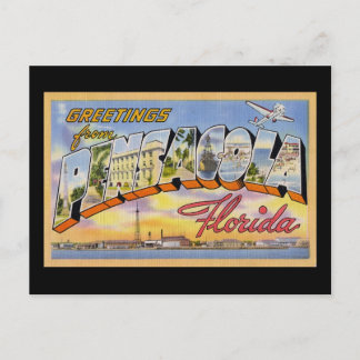 Cartão Postal Saudações de Pensacola Flórida