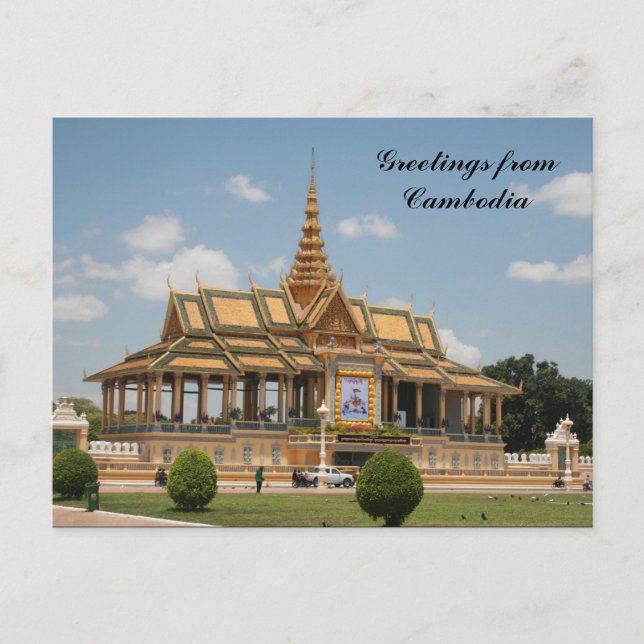 Cartão Postal saudações de phnom penh (Frente)