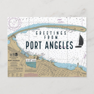 Cartão Postal Saudações De Port Angeles