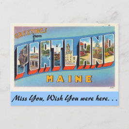 Cartão Postal Saudações de Portland