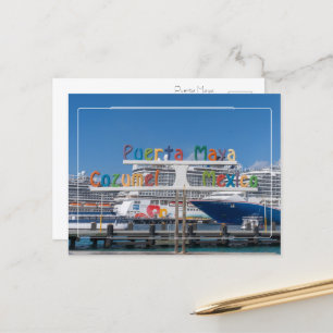 Cartão Postal Saudações de Puerta Maya, Cozumel
