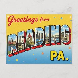 Cartão Postal Saudações de Reading PA
