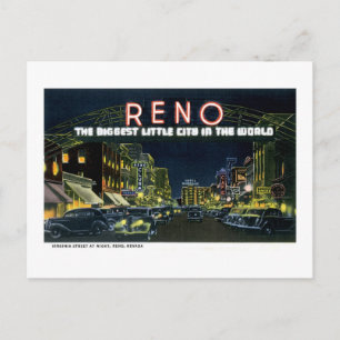 Cartão Postal Saudações de Reno, Nevada!