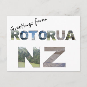 Cartão Postal Saudações de Rotorua NZ
