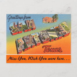 Cartão Postal Saudações de San Antonio