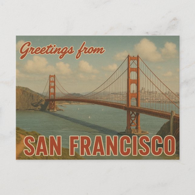 Cartão Postal Saudações De São Francisco (Frente)