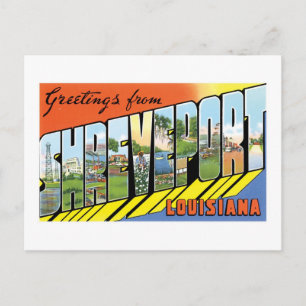 Cartão Postal Saudações de Shreveport, Louisiana