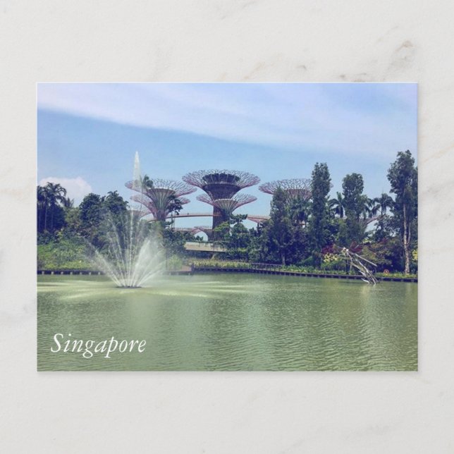 Cartão Postal Saudações de Singapura (Frente)