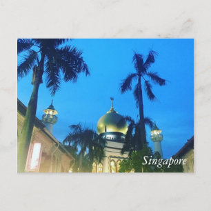 Cartão Postal Saudações de Singapura