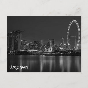 Cartão Postal Saudações de Singapura