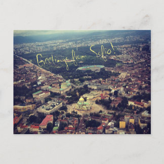 Cartão Postal Saudações de Sofia