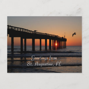 Cartão Postal Saudações de St. Augustine, FL