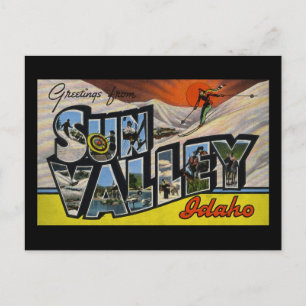 Cartão Postal Saudações de Sun Valley Idaho