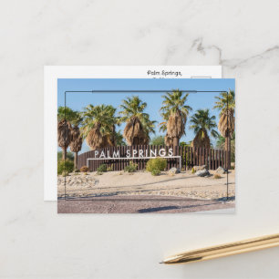 Cartão Postal Saudações de Sunny Palm Springs, Califórnia