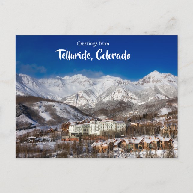 Cartão Postal Saudações de Telluride Colorado - Cartão-postal Cê (Frente)