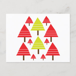 Cartão Postal Saudações de Temporada da Árvore de Natal