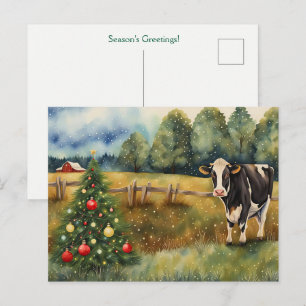 Cartão Postal Saudações de Temporada de Férias Celeiro do País